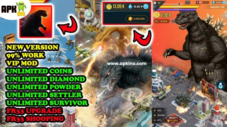 Godzilla Defense Force MOD APK